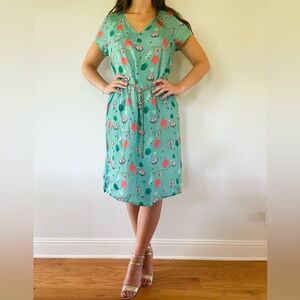 Summer vintage tunic/dress green size M